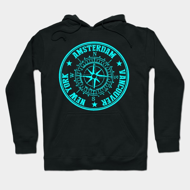 Tourism Compass Hoodie by dejava